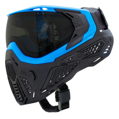 New HK Army SLR Thermal Paintball Goggles Mask - Sapphire  Blue/Black Smoke Lens - Picture 1 of 5