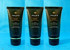Philip B Forever Shine Conditioner With Megabounce OUD Travel Size 3x 2 oz = 6oz