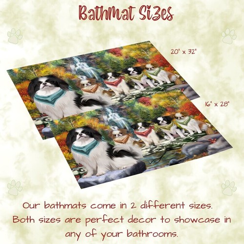 Japanese Chin Dog Bath Mat Anti-Slip Pet Personalized Bathroom Rug Mat Gift NWT - Picture 9 of 41