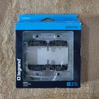 Legrand AWP2GGG4  adorne 2-Gang Specialty Screwless Square Wall Plate Greige