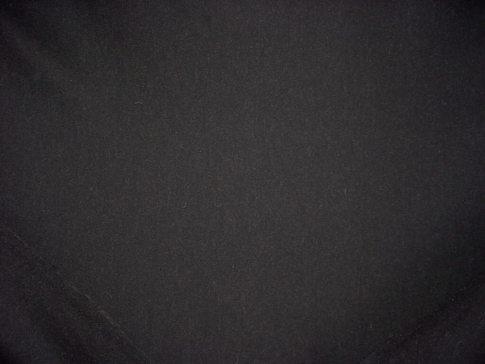2-3/8Y Kravet Couture 34397 Jefferson Jet Black Pressed Wool Upholstery Fabric - Image 3 of 3