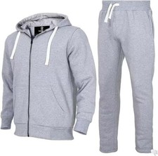 R RAMBLER 1985 Mens Tracksuit 2 pieces Thick XX-Large, Light Gray -Hooded