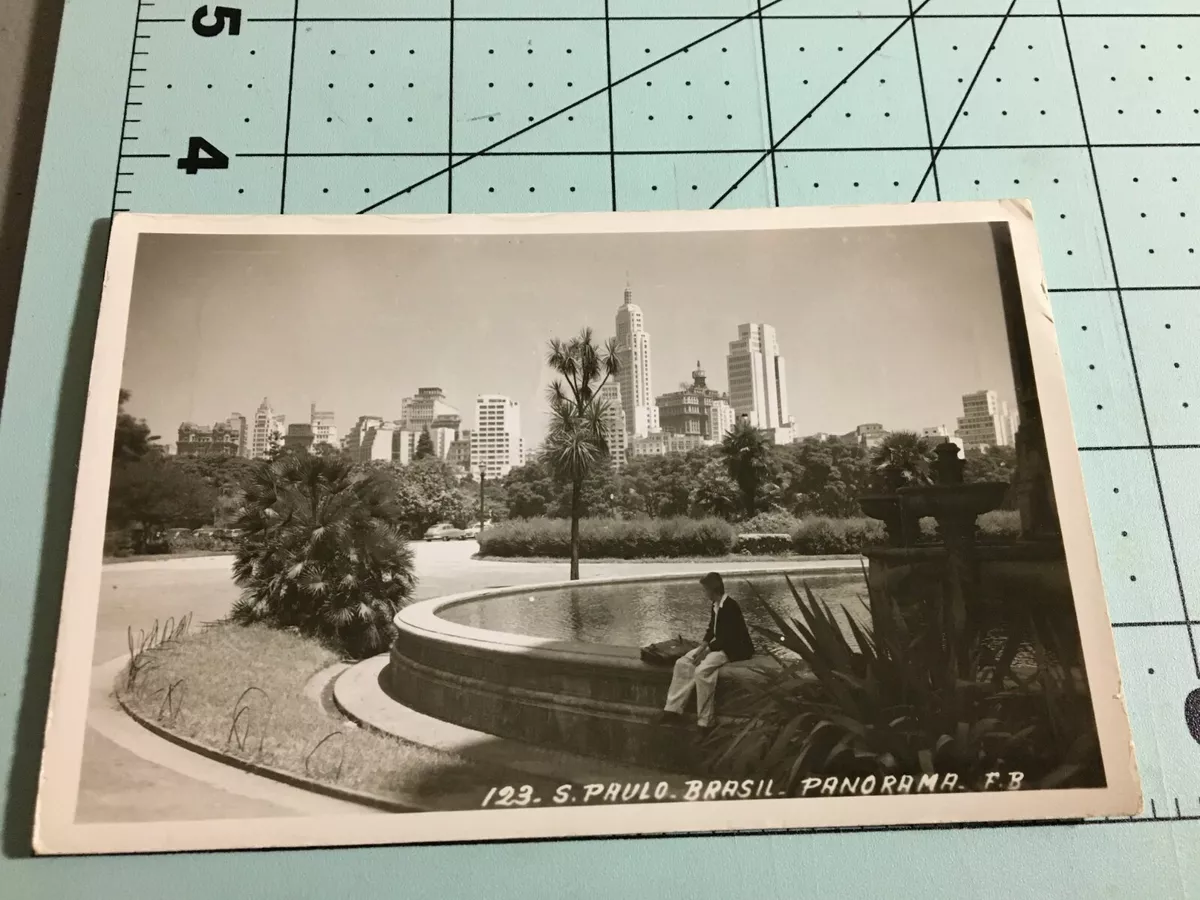 RPPC Postcard: Sao Paulo Brasil (Brazil) - Partial Panorama of City