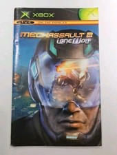 XBOX LIVE MECHASSAULT 2 LONE WAOLF Instruction Manual Only