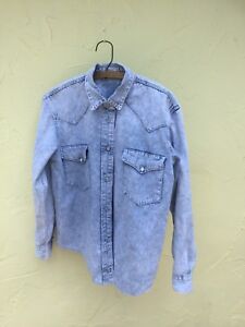 Vintage Damen Jeanshemd Hemd Woman 80er Style Cardigan Shirt Ebay