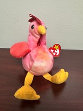 Beanie Babies TY "Strut" The Rooster w/Heart Tag