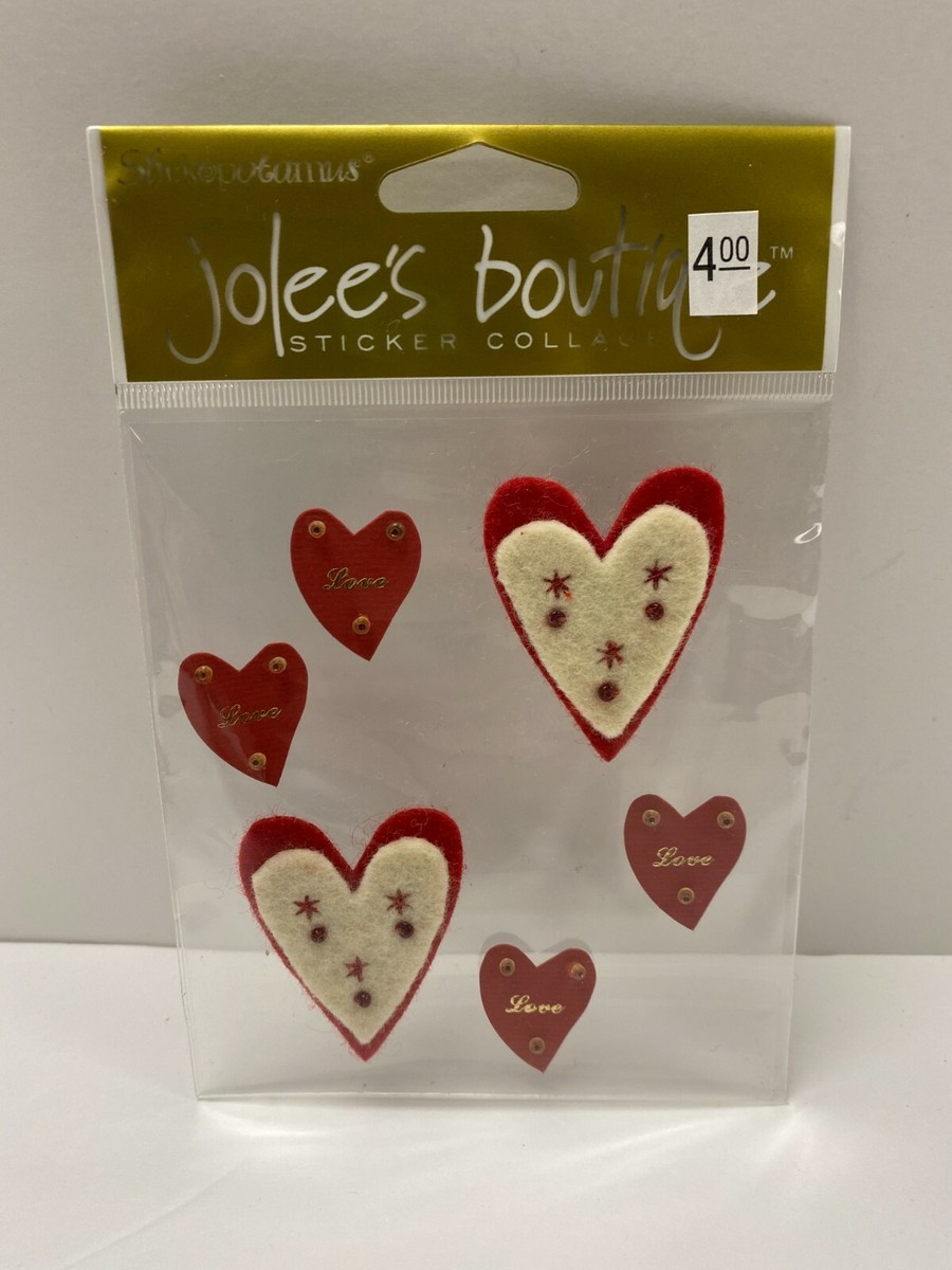Lot De 3 Autocollants Scrapbooking LOVE – Coasterettes 3D, Jolee's, Cloud9