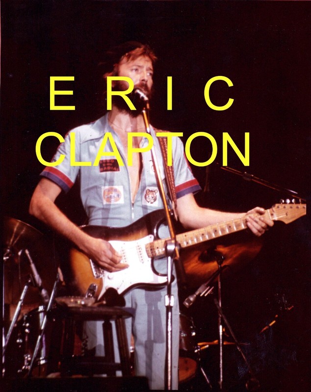 Eric Clapton in Concert - 1970's 8x10 Color Photo from my Personal Collection
