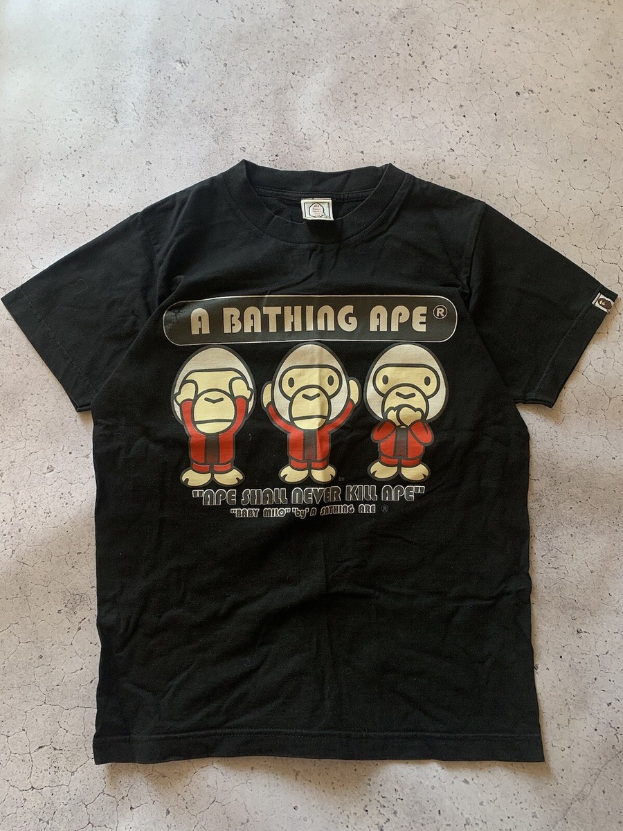 a bathing ape ロンT baby milo 90s 00s Baby Milo A Bathing Ape T Shirt Ape Shall Never Kill Ape 90s 00s M