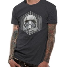 Image of Unisex T-shirt Star Wars Captain Phasma Badge Design Grey
