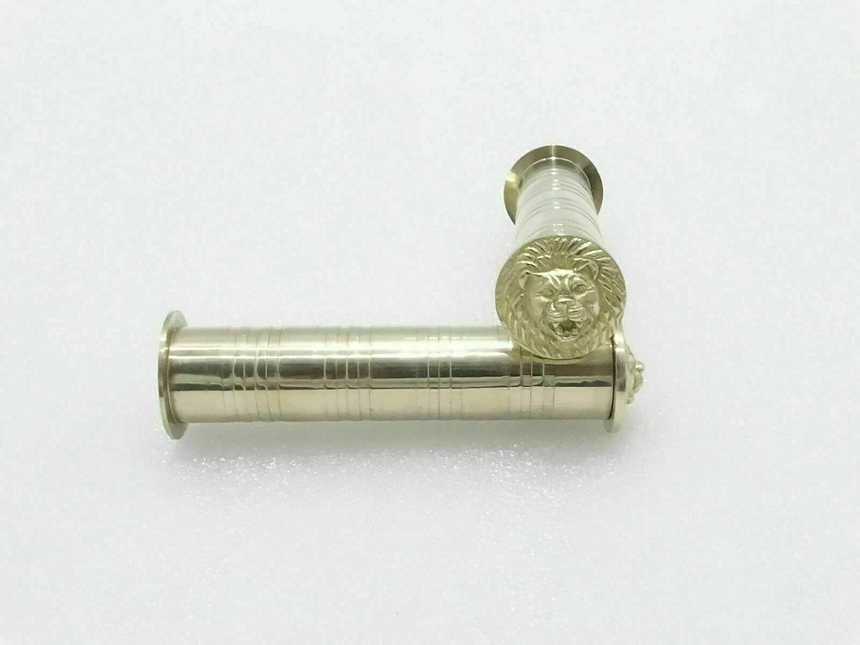 Brass Handle Grips Lion Face 7/8" for Royal Enfield Bullet Classic 500/350CC