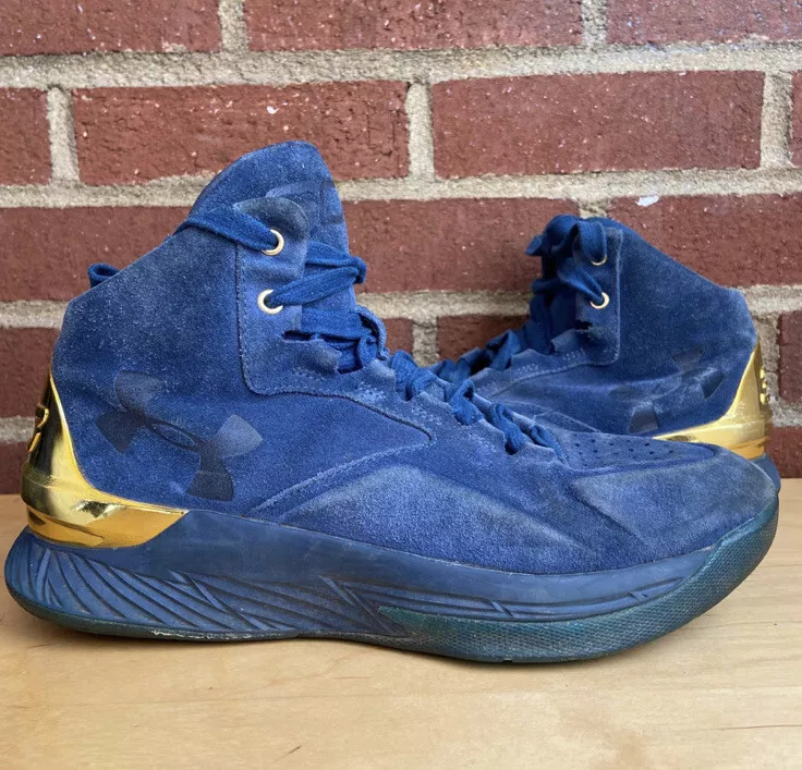 Steph curry blue and shop gold shoes