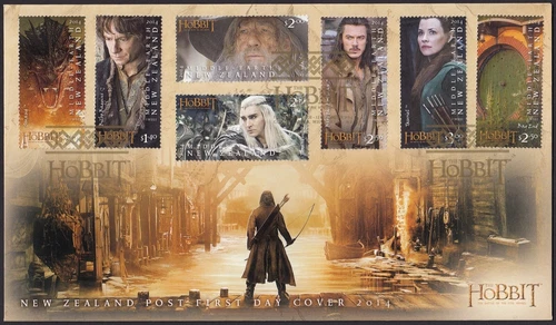 NEW ZEALAND 2014 The Hobbit: Five Armies, Set of 7 FDC