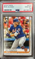 2019 Topps Pete Alonso #475 Rookie Card PSA 10 GEM MINT