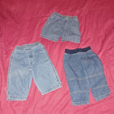 Pairs Size 12 Months Jeans Denim Shorts Hilfiger, Garanimals, Wonder  Nation