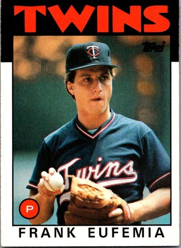 Frank Eufemia Minnesota Twins 1986 Topps Card Number 236 Baseball