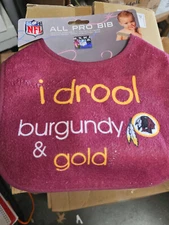 WASHINGTON REDSKINS I DROOL NEW Baby Bibs All Pro style