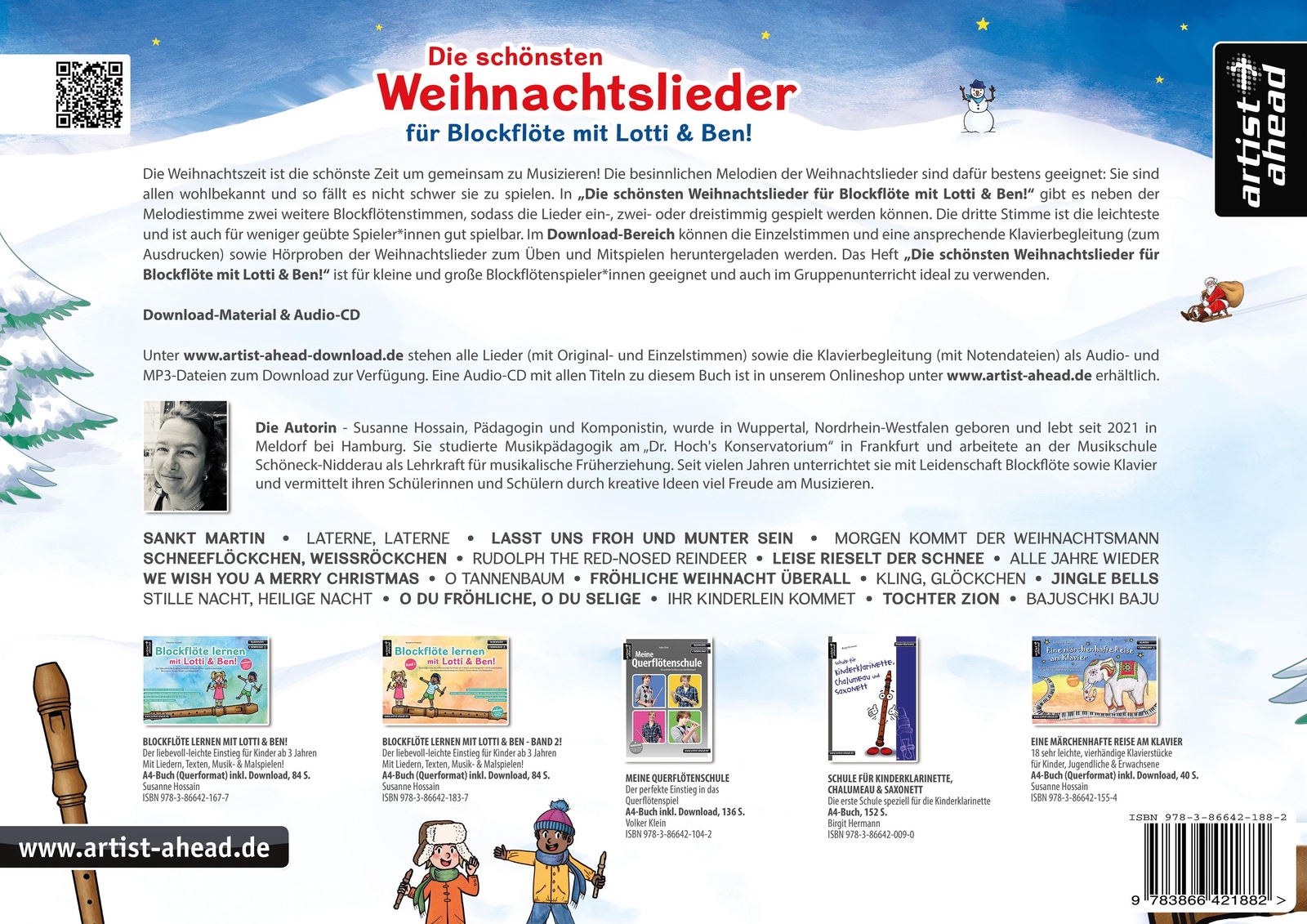 Thumbnail - Die Schönsten Weihnachtslieder Für Blockflöte Mit Lotti & Ben, Susanne