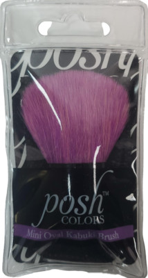 Posh Colors Mini Oval Kabuki Brush|Makeup Foundation Brush - Pink