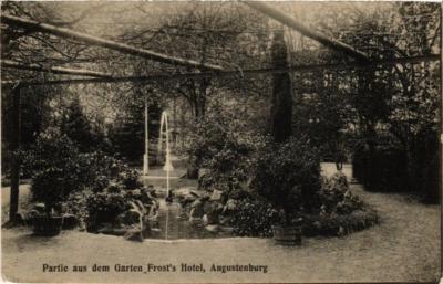 CPA AK Partie aus de Garten Frost's Hote AUGUSTENBURG DENMARK (564852)