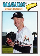 2018 Topps Archives #185 Brad Ziegler Miami Marlins
