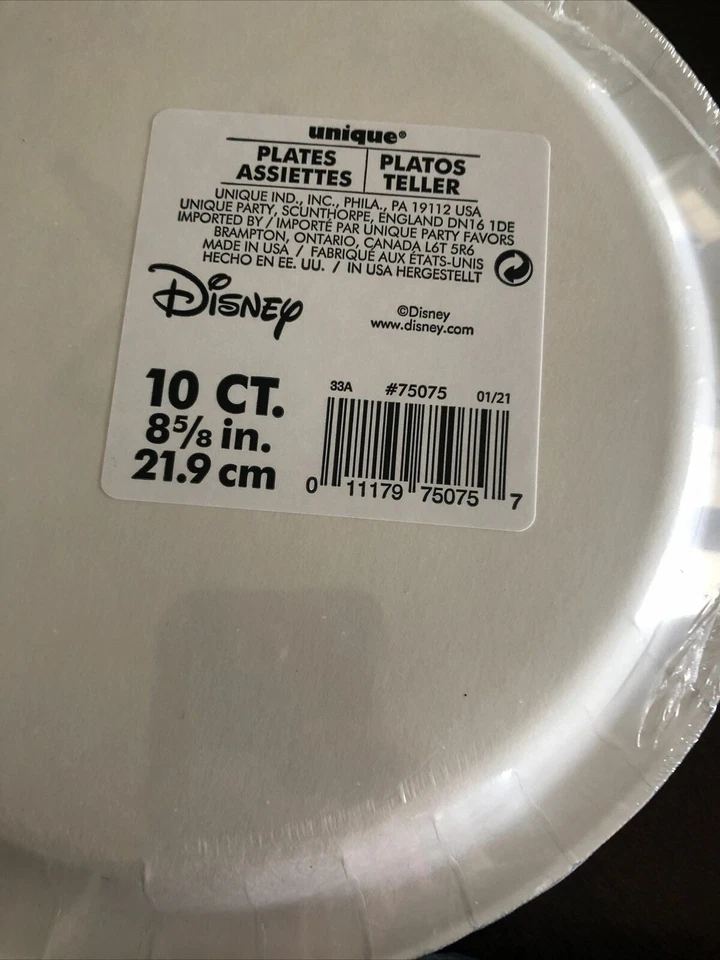 Disney Mickey & Minnie Mouse EE. UU. 20 platos y 40 servilletas bandera militar patriótica Foto 3 de 4