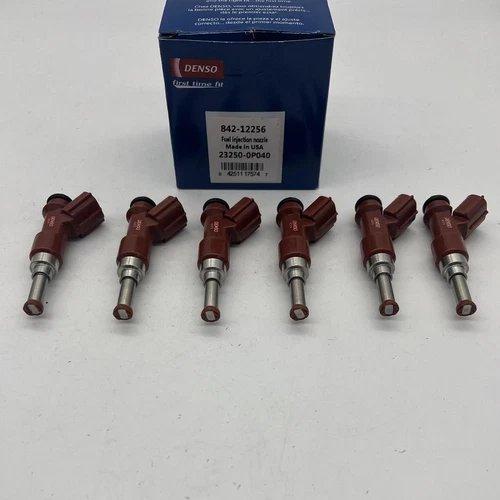NEW DENSO 6 FUEL INJECTORS FOR TOYOTA LEXUS 3.5L V6 (23250-0P040) - Picture 2 of 11
