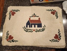 Americana Prints Welcome Home Heart Placemat Set Of 4 Cottage Heartland Inspired