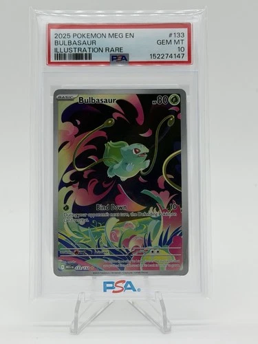 2025 Pokémon Bulbasaur Mega Evolution Illustration Rare #133 PSA 10 Gem Mint 💎
