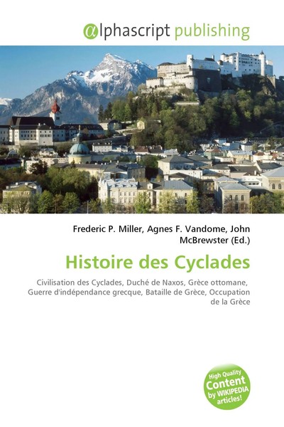 Frederic P. Miller (U. A.) | Histoire Des Cyclades | Taschenbuch | Englisch-image