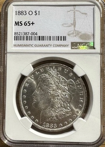 1883 O Morgan Silver Dollar NGC MS-65+