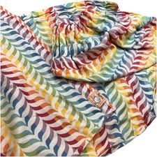 Tula Ring Sling Baby Carrier Woven Wrap Rainbow Measures Size S/M 8-35lbs Cotton