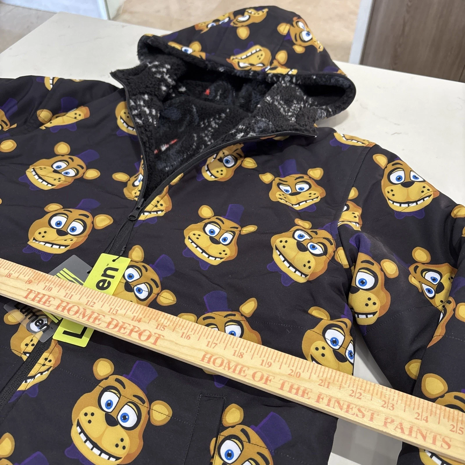 FNAF Rare Reversible Jacket Lumen Theorywear Five Nights at Freddy's Size L NWT image 9