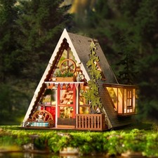 Rolife A-Frame Haus Modellbausatz mit LED DIY Bastelset Geschenkidee