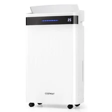 57 Pint Dehumidifier for Home and Basement w/4 Modes 3-Color Indicator 24H Timer