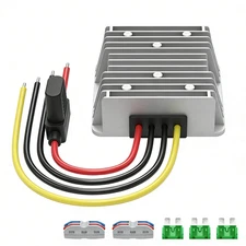 Golf Cart Voltage Reducer Power step downConverter DC 17-55V to DC 12V 20A 240W