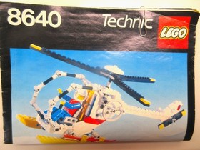 Lego Vintage Technic Building Sets #8024 & #8640-100% w/manuals (1986-9)