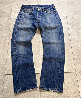 Levi Strauss & Co. Levi s 501 Herren Jeans Blau Denim gerades Bein W30 L30 Knopf