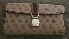 Dooney  Bourke Canvas  Leather Checkbook Wallet Purchased 2006 Gorgeous