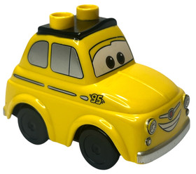Disney Pixar Cars Lego Duplo #95 LUIGI Yellow Taxi 10857 Piston Cup Race Toy