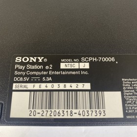 Sony PlayStation 2 PS2 Slim Black SCPH-70006 Console System only