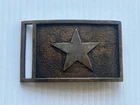 VINTAGE CAST BRASS MISSISSIPPI/MILITIA  SWORD BELT BUCKLE    REPRODUCTION.