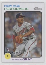 2022 Topps Heritage New Age Performers Josiah Gray #NAP-22 Rookie RC 0i76