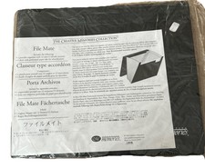 New Creative Memories Accordion Black File Mate, New Sealed
