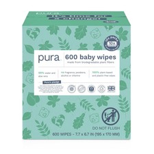 Natural Sensitive Baby Wipes, 99 Water, Unscented  Hypoallergenic, Suitable...