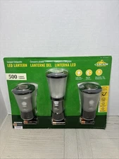 Cascade Mountain Tech Compact Collapsible LED Lanterns 3 PK Batteries 500 Lumens