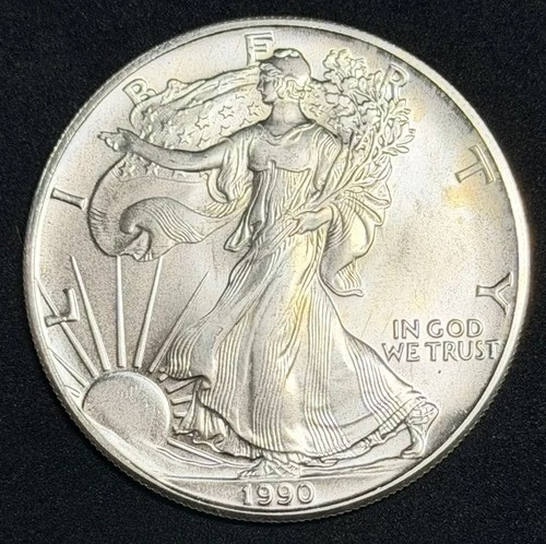 1990 American Silver Eagle 1 Oz .999 Fine Coin, No Reserve #223