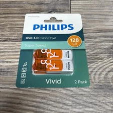 Philips Vivid Edition USB 3.0 Flash Drive 128GB Super Speed 2 Pack