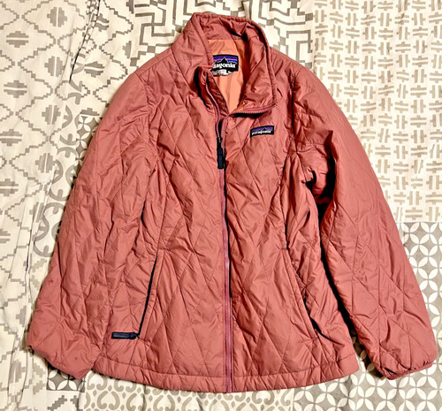 Patagonia Kids' Nano Puff Quilt Jacket Medium Pink PrimaLoft Excellent 68006