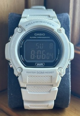 Casio Illuminator W-214HC Alarm Chronograph WR 50M Day-Date MEN'S WATCH